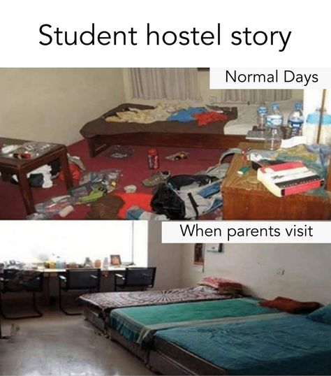 Student hostel life Hostel Life, Student Hostel, Hostel Room, Desi Jokes, Indian Jokes, Funny Mind Tricks, Student Humor, Sarcastic Jokes, Crush Memes