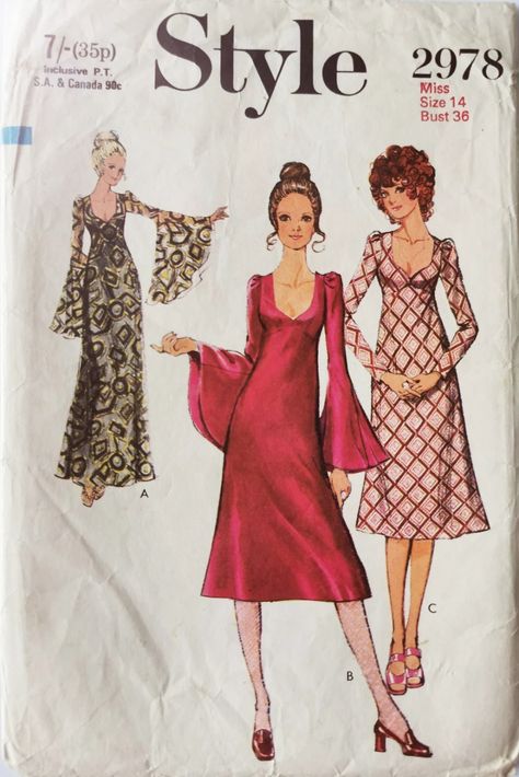 This Patterns & Blueprints item by SewVintagePatternCo has 4575 favorites from Etsy shoppers. Ships from United States. Listed on Feb 2, 2024 70s Mode, Style Dress Patterns, Evening Dress Patterns, 1970s Style, Gown Pattern, Couture Mode, Couture Vintage, 1970s Fashion, 70s Dress