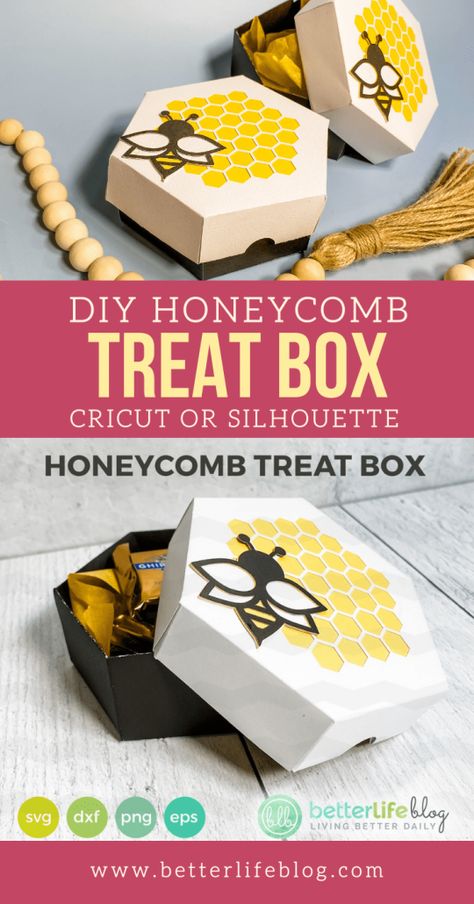 Box Windows, Bee Ideas, Diy Honeycomb, Hexagon Box, Bee Boxes, Maker Project, School Theme, 3d Shadow Box, Bee Cards