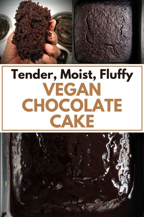 Vegan Dark Chocolate Cake, Chocolate Devils Food Cake, Best Vegan Chocolate Cake, Homemade Vegan Chocolate, Small Chocolate Cake, Cafe Cakes, Chocolate Cake Mix Recipes, Healthy Chocolate Cake, Hot Chocolate Fudge