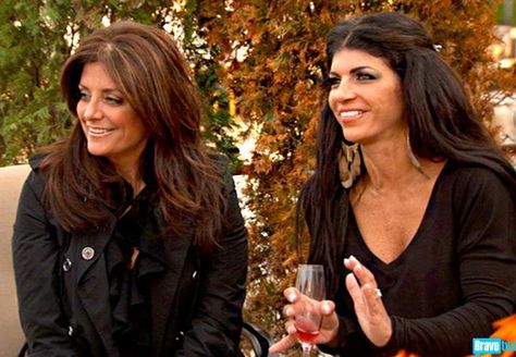 rhonj shore house | Real Housewives of New Jersey Season Finale Recap: Deja-Jersey Kathy Wakile, Dina Manzo, Caroline Manzo, Dessert Business, Real Housewives Of New Jersey, Teresa Giudice, Shore House, What Next, Real Housewives