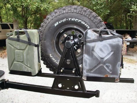 Check out the Hitch Gate from Tire Gate as we install the full-size spare tire carrier on a Chevy Tahoe. See how easily this can hold a full-size tire on your rig in this month's 4-Wheel & Off-Road Magazine! 4x4 Suburban, Jeep Wj, Off Road Bumpers, Spare Tire Mount, Tire Rack, New Truck, Truck Mods, Lifted Ford, Chevy Blazer