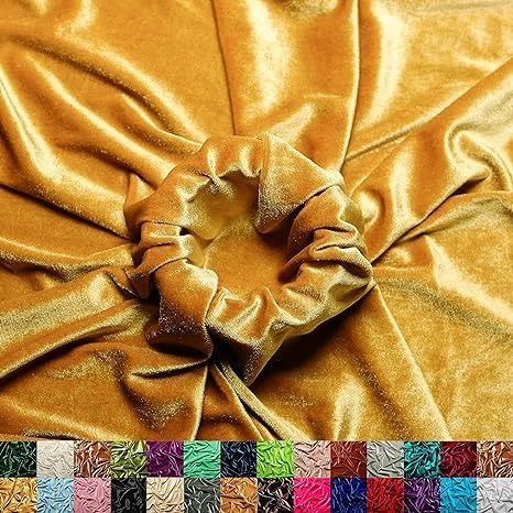 Amazon.com: Ice Fabric Stretch Velvet Fabric by The Yard - 60" Wide Soft Stretchy Fabric for Sewing Clothes, Apparel, Costume, Crafts - 90% Polyester 10% Spandex - Antique Gold - 1 Yard Mermaid Sequin Fabric, Gold Sequin Fabric, Green Velvet Fabric, Stretch Satin Fabric, Black Velvet Fabric, Mermaid Fabric, Crushed Velvet Fabric, White Lace Fabric, Fabric For Sewing