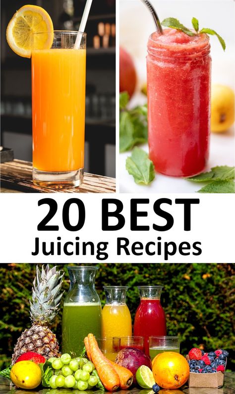 The 20 BEST Juicing Recipes - GypsyPlate Best Juicing Recipes, Fresh Juice Recipes, Resep Juice, Fruit Juice Recipes, Healthy Juicer Recipes, Juice Cleanse Recipes, Juice Smoothies Recipes, Homemade Juice, Resep Smoothie