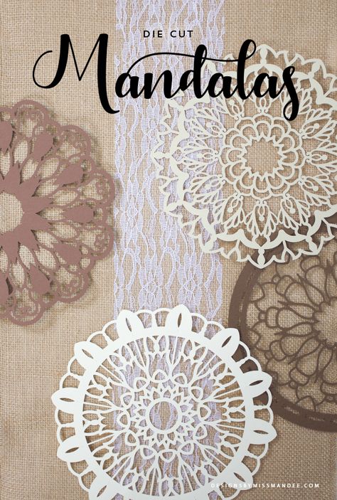 Die Cut Mandalas – Tutorial & Freebie Illustrator Video, Thrifty Crafts, Wedding Signs Diy, Mandala Stencils, Mandalas Painting, Mandala Designs, Mandalas Drawing, Paper Crafts Card, Mandalas Design