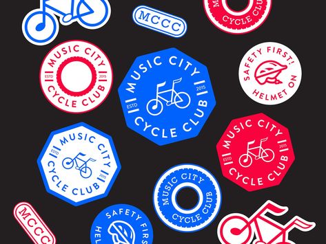 Music City Cycle Club Branding by Michael Dove on Dribbble Bicycle Branding, Cycling Stickers, Bike Graphic Design, Dove Brand, Bike Graphics, Cycle Logo, Olympic Logo, Club Branding, City Branding