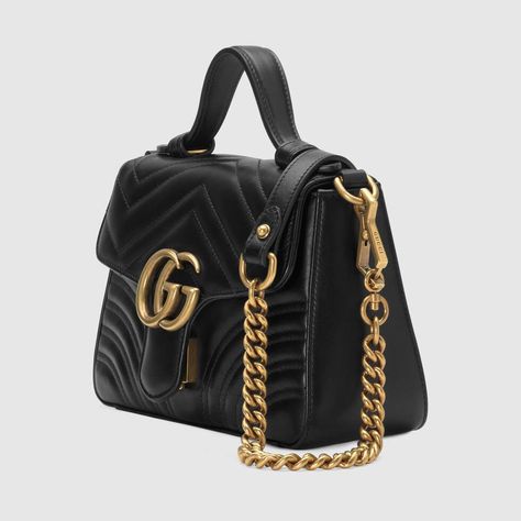 Gg Marmont Mini Top Handle Bag, Gg Marmont Bag, Gucci Gg Marmont Mini, Mini Top Handle Bag, Gg Marmont Mini, Gucci Store, Favorite Purse, Louis Vuitton Neverfull Mm, Mini Top