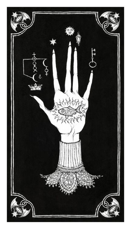 In Alchemy, The Hand of Mysteries holds the keys to divinity and invites you to discover great secrets! All the symbols represent different elements, their various abilities, and spiritual significance. Very cool stuff.  This art blog is nod dead I... Different Elements, Alchemy Art, Traditional Witchcraft, Alchemy Symbols, Esoteric Art, Occult Art, Mystical Art, Witchy Vibes, Ex Libris