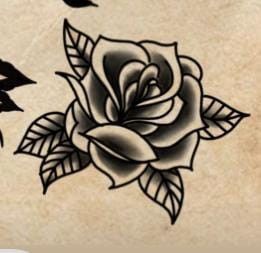 American Traditional Rose, A Rose Tattoo, Old School Rose, Tattoo Modern, Traditional Rose, Black Rose Tattoos, Traditional Roses, Tattoos Geometric, Tattoo Traditional