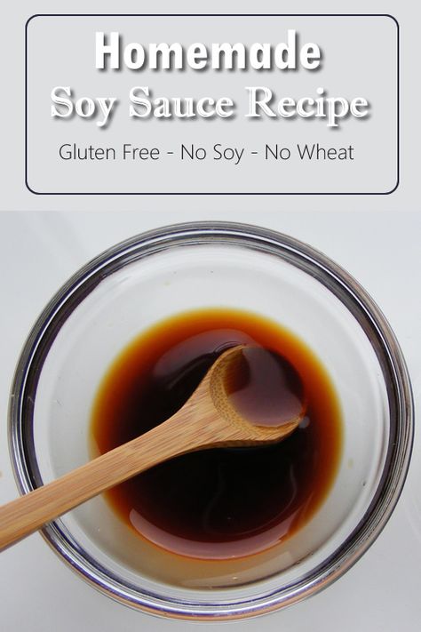 Soy Free Soy Sauce, Homemade Soy Sauce, Soy Sauce Recipe, Homemade Beef Broth, Recipes With Soy Sauce, Homemade Ketchup, Homemade Apple Cider, Gluten Free Soy Sauce, Homemade Condiments