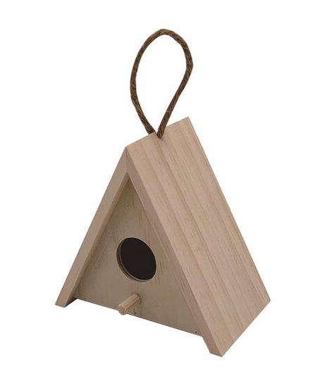 Decorate your home with something as simple and adorable as the Park Lane Mini Unfinished Wood Teepee Birdhouse This unfinished birdhouse is made of wood and shaped like a teepee Paint it in bright, contrasting hues to complete its look Hang the finished version on the patio or porch to enhance your outdoor decor Brand: Park LaneDimensions: 41 x 255 x 41 inchesContent: WoodTSCA Title VI Compliant Wood Teepee, Wood Bird Feeder, Birdhouse Ideas, Modern Birdhouses, Wood Birdhouses, Unique Bird Houses, Shop Projects, Wood Shop Projects, Wood Bird