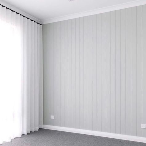 Vj Panelling Dining Room, V Jay Panelling, Grey Vj Panelling Bedroom, Simple Wall Panelling Design, Vj Board Bedroom, Oh Eight Oh Nine, Vj Panelling Feature Wall Living Room, Vj Panelling Nursery, Vj Panelling Living Room