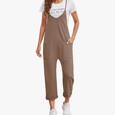 Nirovien Brand. Large Size. Brand New. Relaxed Fit. Comfortable And Trendy. Teacher Jumpsuit Outfit, Baggy Jumpsuit Outfit, Stretchy Overalls, Casual Jumpsuit Outfit, Fall Jumpsuit Outfit, Casual One Piece, Jumpsuit Outfit Casual, Baggy Overalls, Vogue Design