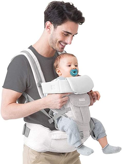 Baby Carrier with Hip Seat 3 in 1 Infant Front Carrier Baby Sling One Size Toddler Wrap from Birth to 16kg (Light Grey) #UK Baby Holder, Ergonomic Baby Carrier, Baby Carrying, Best Baby Carrier, Baby Life Hacks, Wrap Carrier, Baby Sling, Pregnancy Quotes, 3 Month Baby