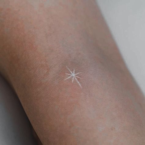 White North Star ✨ North Star Tattoo Finger, North Star Symbol, Tattoo North Star, White Star Tattoo, North Star Tattoo, 11 11 Tattoo, North Star Tattoos, Petite Tattoos, Star Tattoo