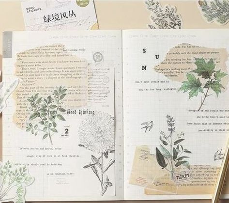 40ocs Vintage BotanicalLeaf Natural Plants Washi Stickers Planner Junk Journal Scrapbook Deco Stic Kunstjournal Inspiration, Wedding Planner Binder, Washi Stickers, Plant Journal, Bullet Journal Aesthetic, Bullet Journal Art, Scrapbook Printables, Journal Aesthetic, Vintage Journal