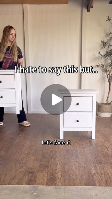 1.9M views · 57K likes | Breeya Shade on Instagram: "I had no idea this set of IKEA nightstands would have such a big impact on my life this year!   I posted this video in May 2023 and wasn’t super excited about it. I didn’t think this makeover was all that great and just expected the video to do average. Little did I know it was going to blow up my account and bring in over 60k followers  and pus several other of my videos to go viral too 😅    My encouragement to you is this: if  you are wanting to grow your account, keep posting! You never know what is going to go viral and change the course of your business 🤍" Ikea Bedroom Side Table, Kallax Bedside Table Hack, Ikea Night Stand Makeover, Hemnes Night Stand Hack, Diy Ikea Nightstand Makeover, Ikea Hemnes 2 Drawer Nightstand Hack, Ikea Hemnes Bedside Table Hack, Ikea Bed Side Table Hack, Big Nightstand Ideas