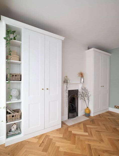 Our Alcove Fitted Wardrobes – Before + After | Fifi McGee Built In Wardrobe Ideas Alcove, Shaker Bedroom, Bedroom Alcove, Alcove Wardrobe, Fitted Wardrobes Bedroom, Bedroom Wardrobe Ideas, Bedroom Built In Wardrobe, Fitted Bedrooms, Bedroom Trends