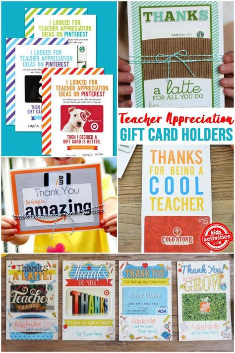 Teacher Appreciation Gift Card Holders You Can Print Amazon Printable, Teacher Appreciation Gift Card Holder, Teacher Appreciation Gift Card, Gift Card Ideas, Gift Card Presentation, Jennifer Lynn, Relaxing Summer, Teachers Appreciation, Teacher Appreciation Printables