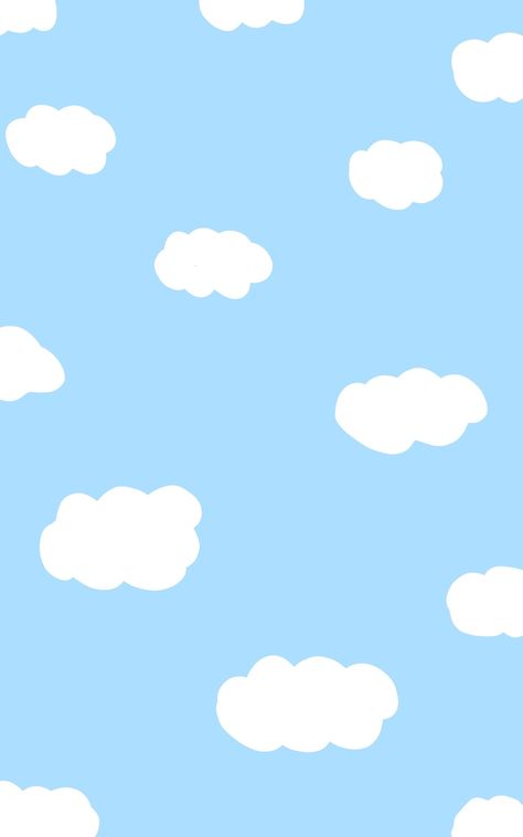 Clouds Cartoon Background, Imprimibles Baby Shower, Babby Shower, Travel Doodles, Baby Blue Wallpaper, Daisy Wallpaper, Book Cover Template, Birthday Card Craft, Toy Story Birthday Party