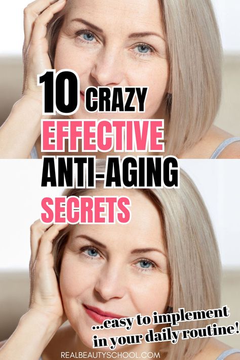 Aging is a natural and beautiful process, but if you're like me and want to embrace it gracefully without looking older than you are, check out these fantastic anti-aging strategies and beauty tips. They're easy, effective, and beneficial for your health! Discover anti-aging hacks, how to look younger, and beauty tips for women over 30, 40, 50, 60, and beyond! Tips To Look Younger, Look Younger, Beauty Tips, Anti Aging, To Look, Beauty