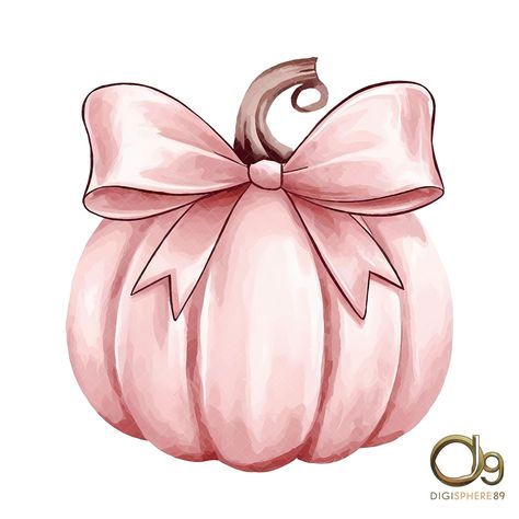 Pumpkin With Bow, Pink Bow Png, Elegant Pumpkins, Pastel Bows, Rose Png, Coquette Bow Png, Iphone Wallpaper Landscape, Bow Wallpaper, Pumpkin Stickers