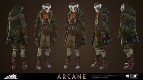 Ekko Character Design, Ekko Cosplay, Arcane Ekko, Ekko League Of Legends, Ekko Arcane, Cosplay Sewing, Mystery Incorporated, Fantasy Items, Concept Art Character