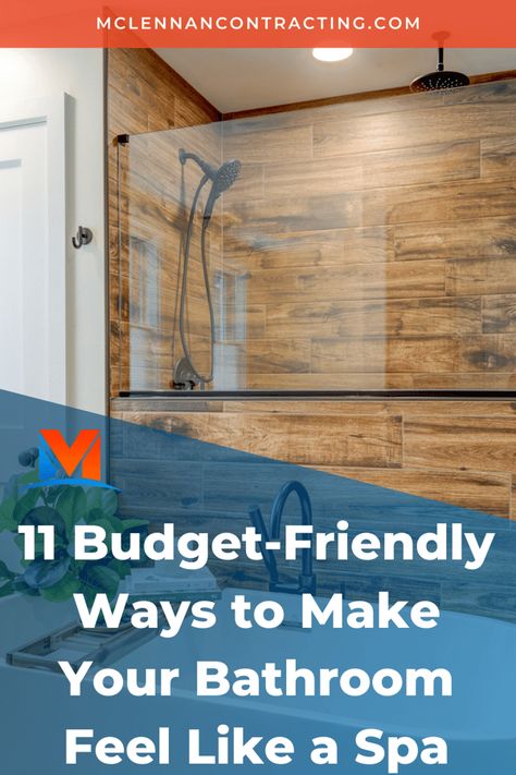 11 Budget-Friendly Ways to Make Your Bathroom Feel Like a Spa Spa Bathroom Decor Master Bath, Spa Bathroom Design, Spa Bathroom Decor, Bathtub Caddy, Washroom Decor, Best Smelling Candles, Too Close For Comfort, Bright Bathroom, Spa Shower