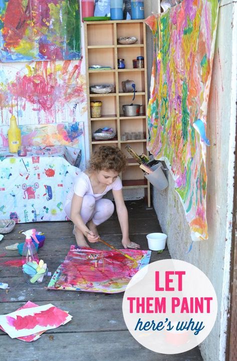 This is why it's so important to support and foster creativity for your kids. Art is like magic! Meri Cherry, Crafty Kids, Preschool Art, Childrens Art, Teaching Art, Art Activities, Painting For Kids, Arts And Crafts For Kids, Kids Art Projects