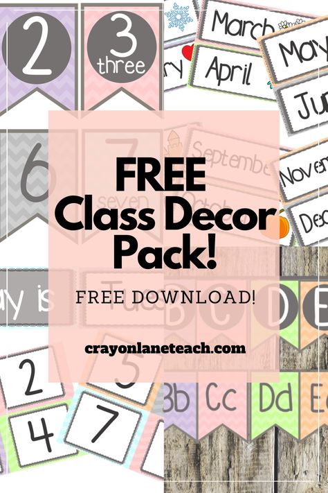 FREE Class Decor Pack Preschool Classroom Check out this FREE Class Decor Pack with all the printables you need to decorate your preschool classroom this year! Preschool Wall Printables Free, Classroom Wall Printables, Preschool Wall Decor Free Printable, English Class Decoration Room Decor, Esl Classroom Decor Free Printable, Free Posters For Classroom, Classroom Templates Free Printables, Classroom Themes Free Printable, Kindergarten Classroom Decor Printables