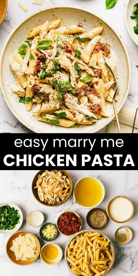 20 Minute Marry Me Chicken Pasta Easy Crock Pot Pot Roast, Sheet Pan Pasta, Midnight Pasta, Cottage Cheese Lasagna, Easy Chicken Fettuccine Alfredo, Crock Pot Pot Roast, Pot Roast With Gravy, Roast With Gravy, Marry Me Chicken Pasta