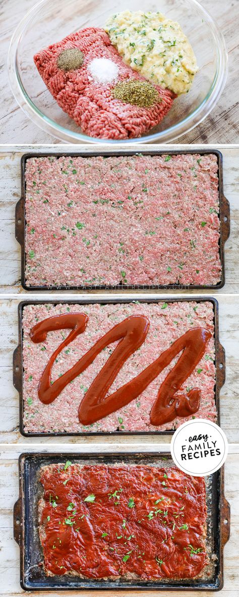 Sheet Pan Southern Meatloaf Sheet Pan Meatloaf, Quick Meatloaf, Pan Meatloaf, Quick Meatloaf Recipes, Southern Meatloaf, Dinner For Family, The Best Meatloaf Recipe, How To Cook Meatloaf, Meatloaf Recipe