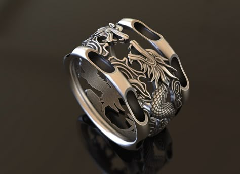 Bring a touch of mythological elegance to your style with this stunning Japanese Dragon Silver Mythology Ring. Crafted from high-quality 925 sterling silver, this biker ring features intricate details of a Japanese dragon coiled around the band. This stackable ring is perfect for men who love biker or mythological style, and is also an excellent choice for women who want a bold and unique statement piece. The high-quality construction of this handmade jewelry ensures that it is both durable and Japanese Rings Men, Dragon Ring Women, Dragon Jewelry Rings, Japanese Rings, Anime Rings, Japanese Ring, Biker Ring, Japanese Jewelry, Best Man Gift