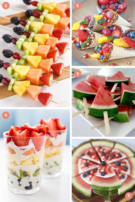 Healthy kids birthday party food ideas. Easy recipes for hot and cold appetizers, finger foods, healthy snacks, dessert and more! Healthy Snacks Birthday Party, Bday Snacks Ideas, Kids Party Food Healthy, Birthday Party Healthy Snacks, Fruit Finger Foods For Party, Healthy Easy Party Food, 2 Year Birthday Food Ideas, Birthday Party Fruit Ideas, Fruit Kebabs Ideas Birthday Parties