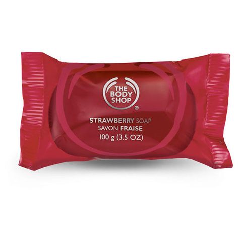 The Body Shop Strawberry, Body Shop Strawberry, Face Soap Bar, Ayurveda Beauty, Strawberry Soap, Strawberry Bars, Face Soap, Exfoliating Soap, Body Cleanser