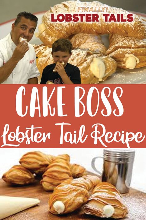 Lobster Italian Recipes, Lobster Tails Pastry, Lobster Tail Dessert Italian Pastries, Lobster Tail Recipe Dessert, Italian Lobster Tail Pastry, Lobster Tail Recipe Pastry, Italian Lobster Tail Pastry Recipe, Italian Pastries Traditional, Lobster Tail Dessert