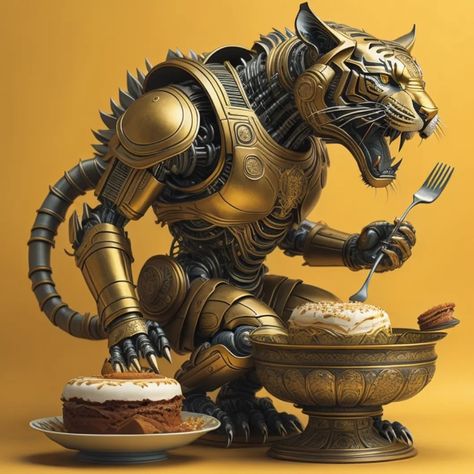 Robot Lion, Dinner For One, Feeding Time, A Lion, Who Said, The Future, Lion, To Start, Pet