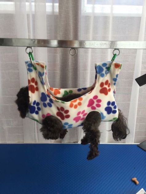 Teacup Calming Cradle / Grooming Hammock Dog Grooming Hammock, Diy Pet Costumes, Psychiatric Service Dog, Dog Grooming Tools, Cat Groomer, Grooming Business, Dog Grooming Shop, Diy Hammock, Dog Hammock