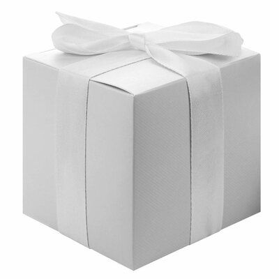 Koyal Wholesale Cube Favor Box with Satin Ribbon Bulk Color: Silver Favors For Wedding, Bride And Groom Silhouette, Terrarium Wedding, Wedding Directions, Bottle Cozies, Rustic Wedding Rings, Holiday Favors, Gift Card Envelope, Event Favors