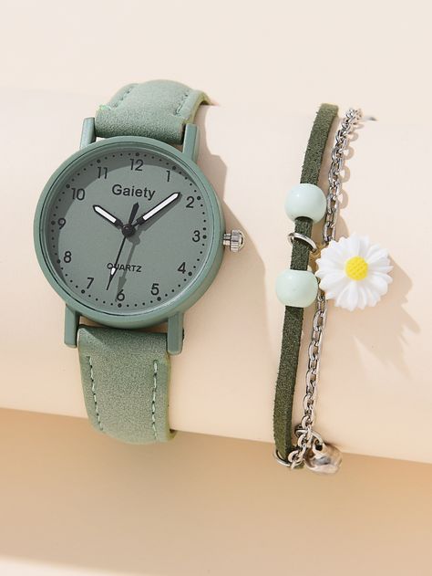 Women's & Men's Clothing, Shop Online Fashion SHEIN Elegant Watches Women, Teen Watches, Casual Watches Women, Daisy Decor, Watches Women Simple, Pretty Watches, Heart Watch, Cute Watches, Wristwatch Fashion