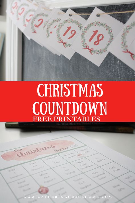 Enjoy counting down to Christmas day in your homeschool with these 5 free printable Christmas countdown calendars! Christmas Countdown Printable Free, Free Printable Christmas Countdown, Printable Christmas Countdown, Christmas Countdown Printable, Advent Scripture, Advent Ideas, Free Printable Numbers, Christmas Books For Kids, Printable Snowman