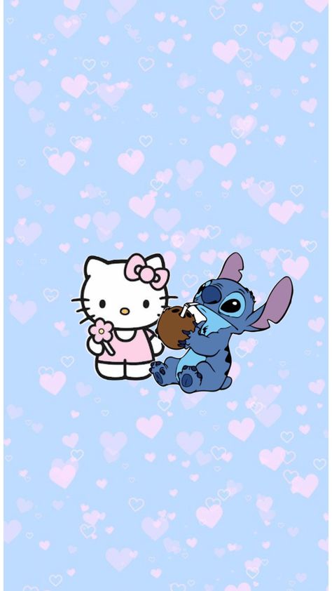 Stitch Wallpaper, Cute Hello Kitty, Kitty Wallpaper, Hello Kitty Wallpaper, Made By Me, Hello Kitty, Kitty