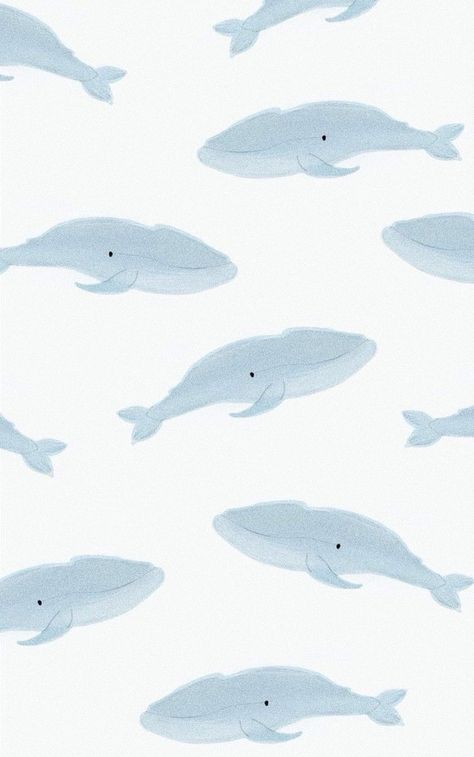 Whale Wallpapers Aesthetic, Whale Wallpaper Desktop, Cute Whale Wallpaper, Whale Wallpaper Aesthetic, Biru Pastel Aesthetic, Whale Wallpapers, Wallpaper Whale, Blue Sea Wallpaper, Silly Wallpapers