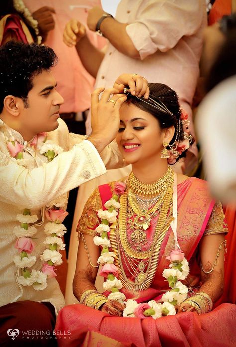 Indian Marriage ceremony Wedding Photography List, Indian Marriage, Marriage Photography, Indian Wedding Photography Couples, Bridal Photography Poses, Indian Wedding Couple Photography, Marriage Photos, Indian Wedding Couple, Bride Photoshoot