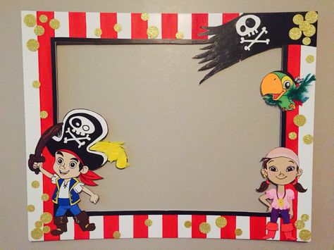 Jack and Neverland Pirates Party Frame Look or order it on: Facebook/My Party Frames Santiago Pirate, Pirate Photo Booth, Neverland Party, Pirate Party Decorations, Pirate Photo, Pirates Party, Facebook Frame, Party Frame, Pirate Decor