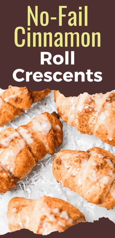 If you are looking for an easy breakfast idea that is quick and simple enough for your kids to help, look no further than these Cinnamon Roll Crescents! These easy homemade recipe is fast and there’s no yeast, no butter milk, and no rolling of dough for you to worry about. All heavy lifting is done by refrigerator crescent dough plus a few pantry staple ingredients. #snugandcozylife #cinnamonrolls #crescentdough #pillsbury #easybreakfastideas Easy Cressant Roll Recipes, Refrigerator Crescent Roll Recipes, Breakfast Cinnamon Rolls Easy, Breakfast Ideas Pillsbury Crescent Rolls, What To Do With Crescent Roll Dough, Easy Breakfast Ideas Crescent Rolls, Easy Breakfast Croissant Ideas, Crescent Rolls Recipes Breakfast, Easy Breakfast Pastries Simple