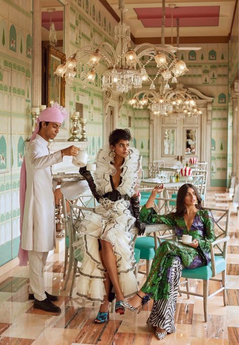 Saffron Vadher, Radhika Nair, Hotel Photoshoot, Vogue Editorial, High Fashion Photography, Vogue India, Udaipur, Fashion Photography Editorial, How To Pose