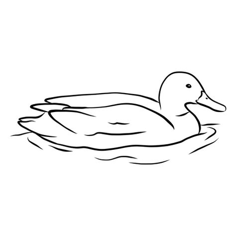 Duck In Water Drawing, Duck Pond Drawing, Waterfowl Drawing, Pond Drawing Easy, Pond Sketch, Pathani Saree, Duck Pond Ideas, Duck Draw, Duck Drawing Easy