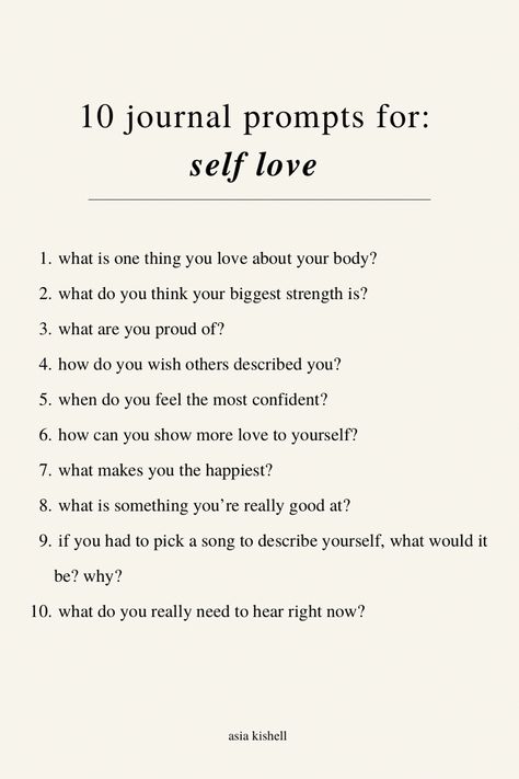 Journal Prompts For Self Love, Prompts For Self Love, Tenk Positivt, Mindfulness Journal Prompts, Journal Inspiration Writing, Healing Journaling, Gratitude Journal Prompts, Daily Journal Prompts, Self Care Bullet Journal