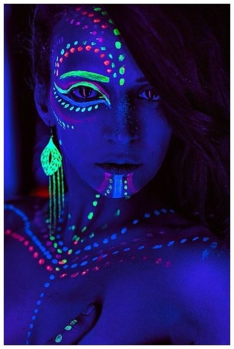 Illuminate your NYE and festival moments with our UV Glow Neon Face & Body Paint. This set of 6 vibrant, Y2K-inspired fluorescent tubes ensures you radiate confidence. Witness a glow that’s not only bright but expressive. Dance the night away adorned in colors that come to life under UV light, highlighting your unique style. Perfect for those ready to experience the extraordinary. #NYE #Y2K #FestivalGlow #GlowInTheDark #BodyArt #NeonVibes #PartyReady #MakeupArtist #RaveMakeUp #RadiantGlow Glow Body Painting, Neon Face Painting Ideas, Rave Body Painting, Glow Body Painting Ideas, Festival Body Painting, Glow Face Paint Ideas, Neon Face Paint Ideas Simple, Glow Party Makeup, Uv Makeup Ideas